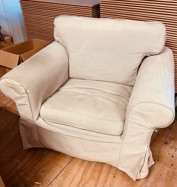 EKTORP Fauteuil, Hillared beige
