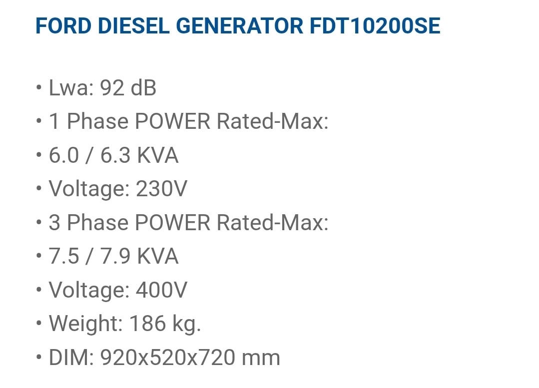 Ford generator