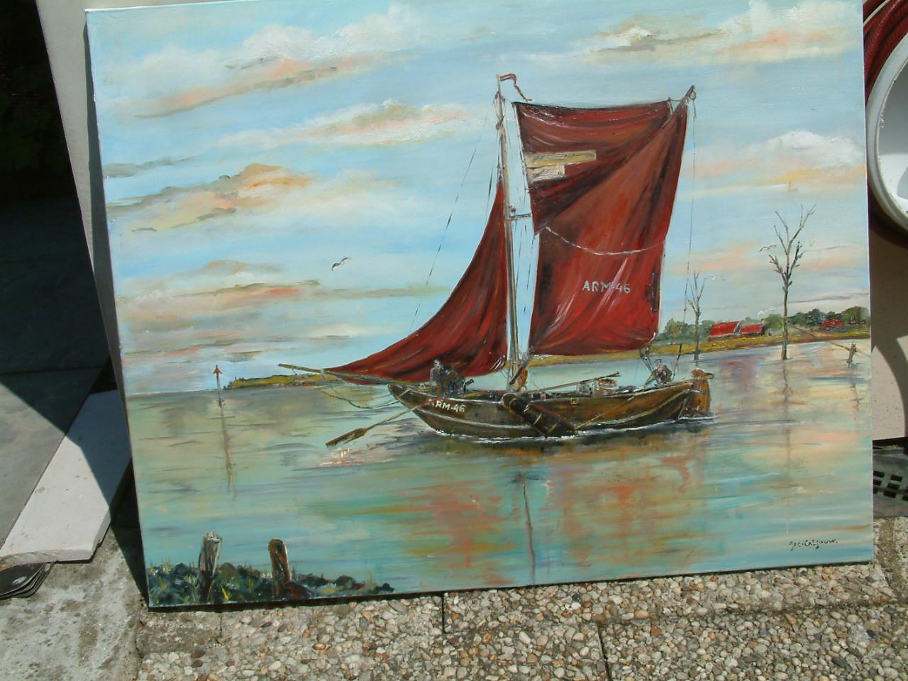 Schilderij hoogaars 100 x 80 cm