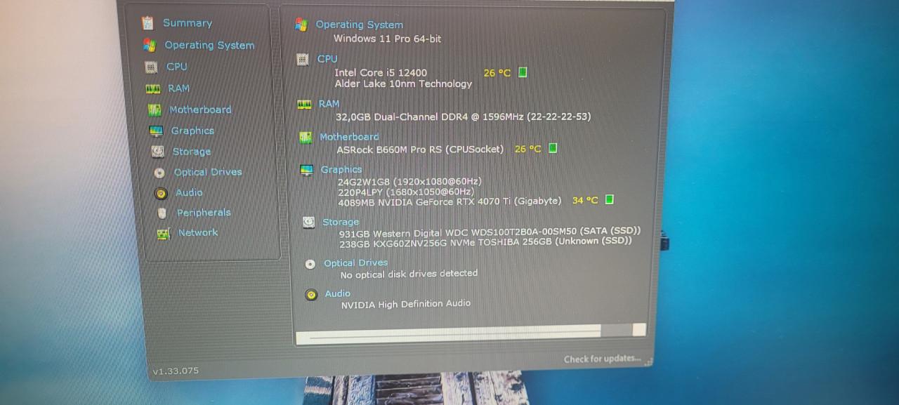 Refurbished gamePC/I5-12440/RTX 4070 Ti White Build/32GB RAM/RGB