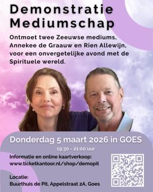 Demonstratie mediumschap in Goes, 5 Maart 2026