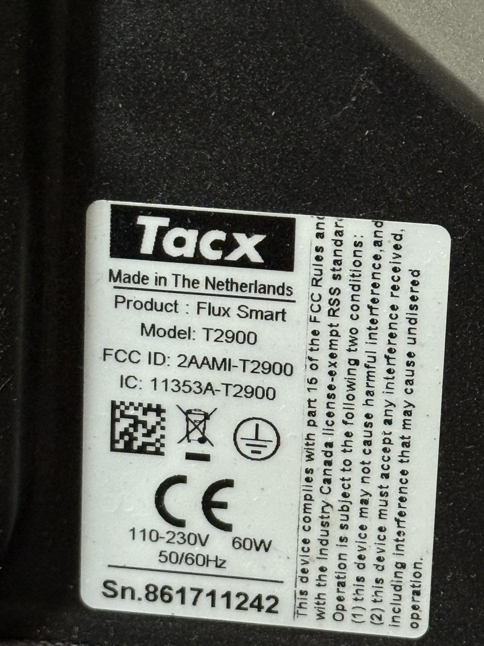 Tacx FLUX Smart T2900 Direct Drive Trainer – Perfect voor Zwift & indoor