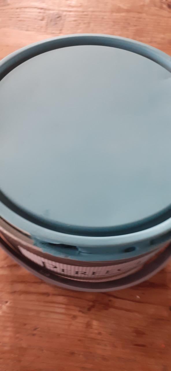 Turquoise blauwe muurverf (Lagune blauw)