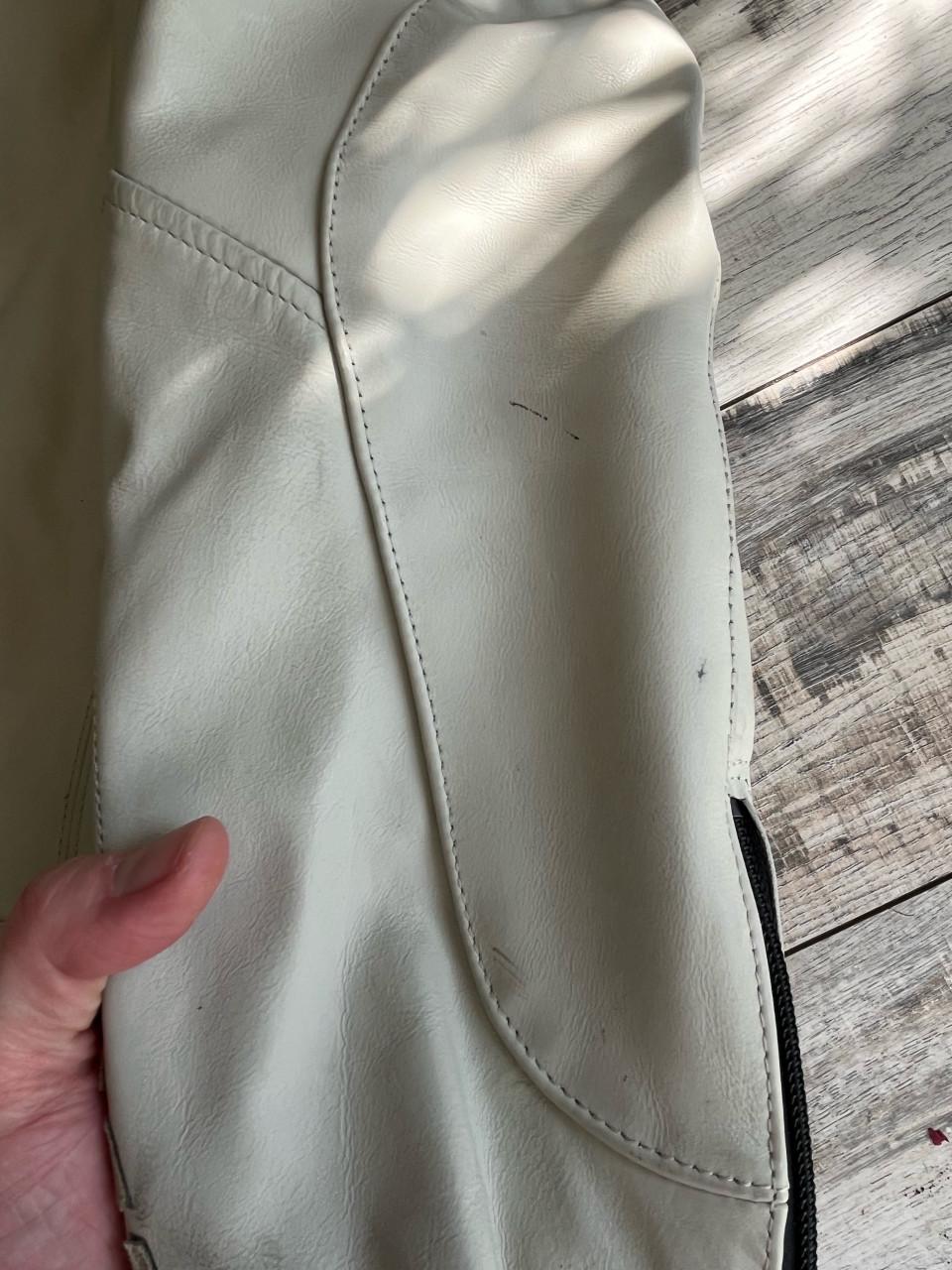 Retro crème leren motorjack motorjas Rev'it! mt M/ 50