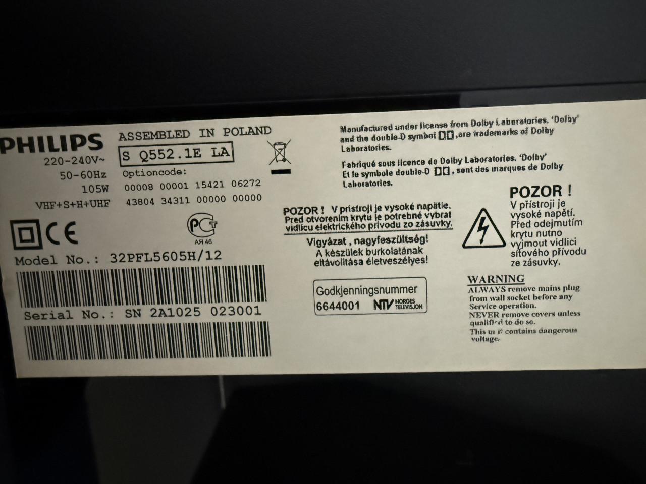 Perfecte staat Philips Led Tv 32 inch. ( met afstandsbediening)