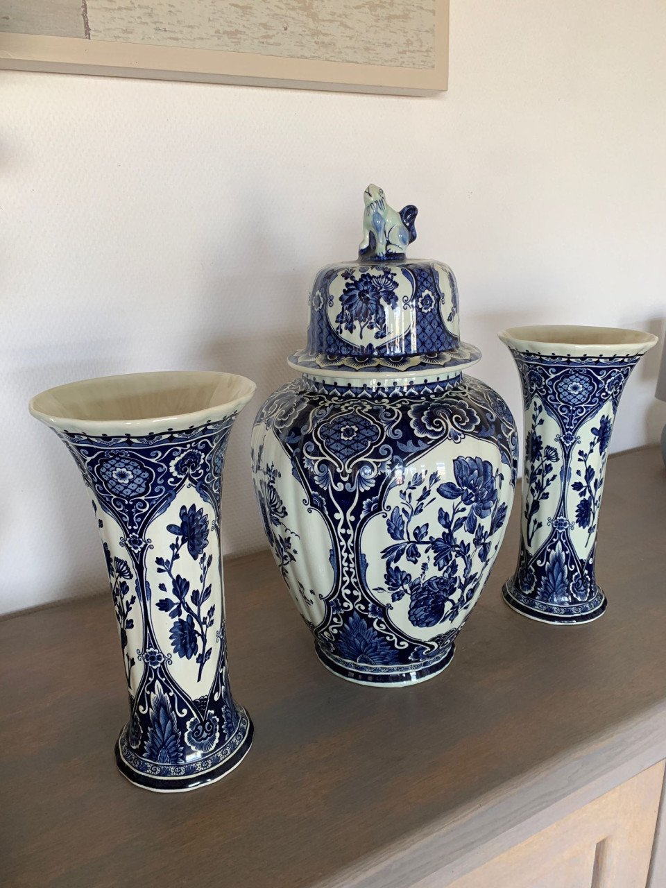 Delfts blauw vazen set