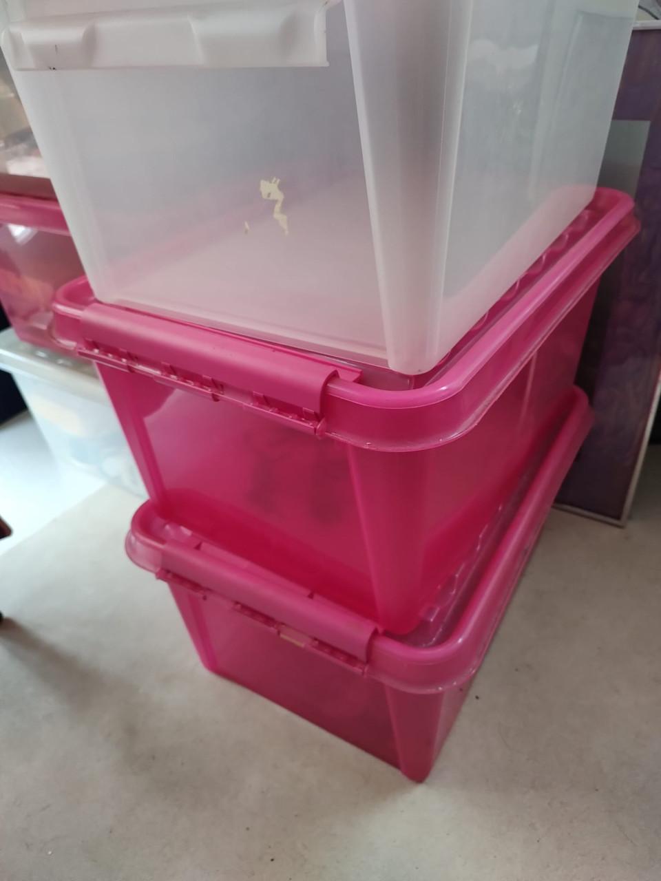 20 kunststof opbergboxen