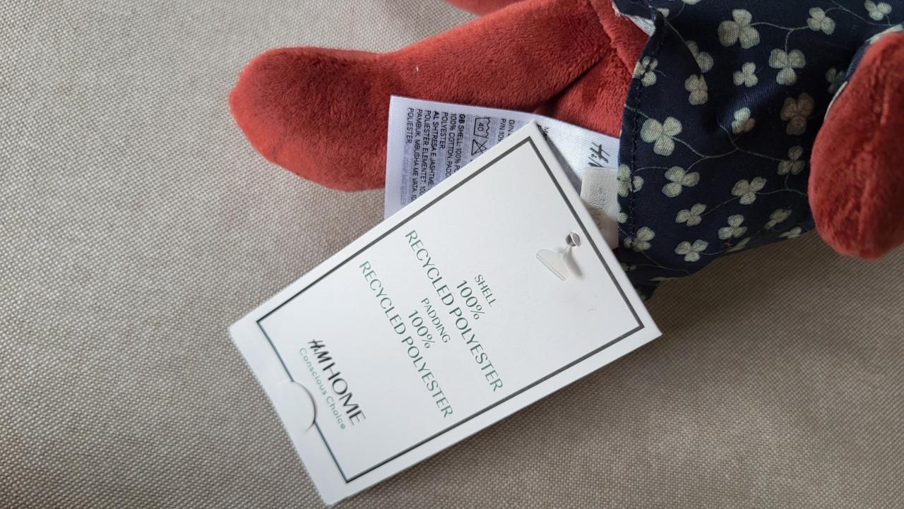 H&M Home knuffel vos met jurkje - NIEUW