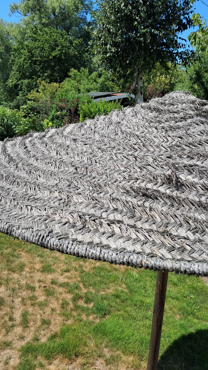Vaste Parasol van natuurlijk materiaal