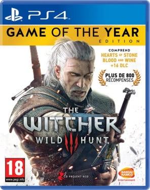 Zgan ps4 game, the WITCHER wild hunt game of year, 800 award