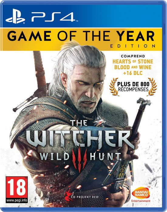 Zgan ps4 game, the WITCHER wild hunt game of year, 800 award