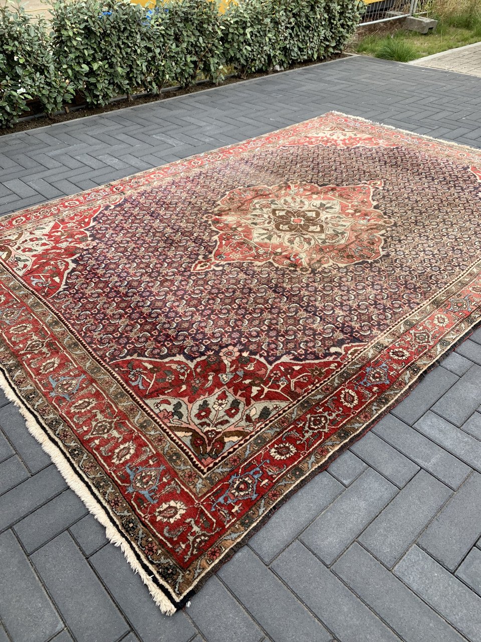 ✨Schitterend Sfeervol Handgeknoopt Vintage Vloerkleed ✨Met Certificaat.