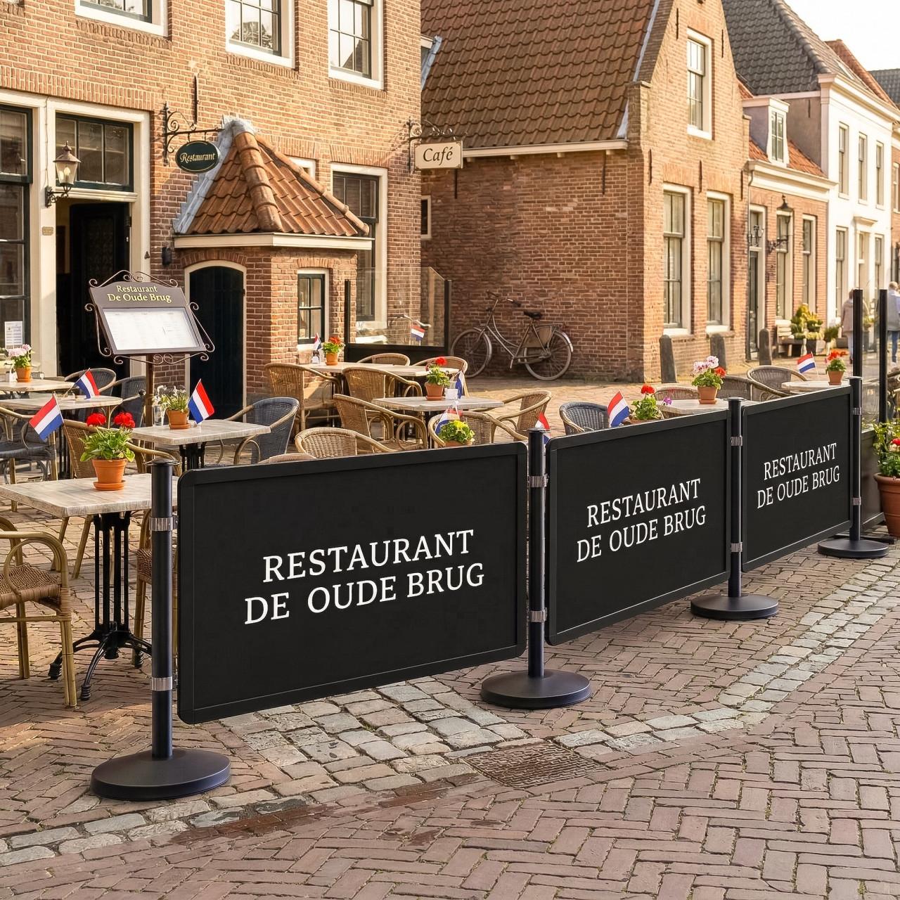 Afzetpalen kunststof voor de voedings branche