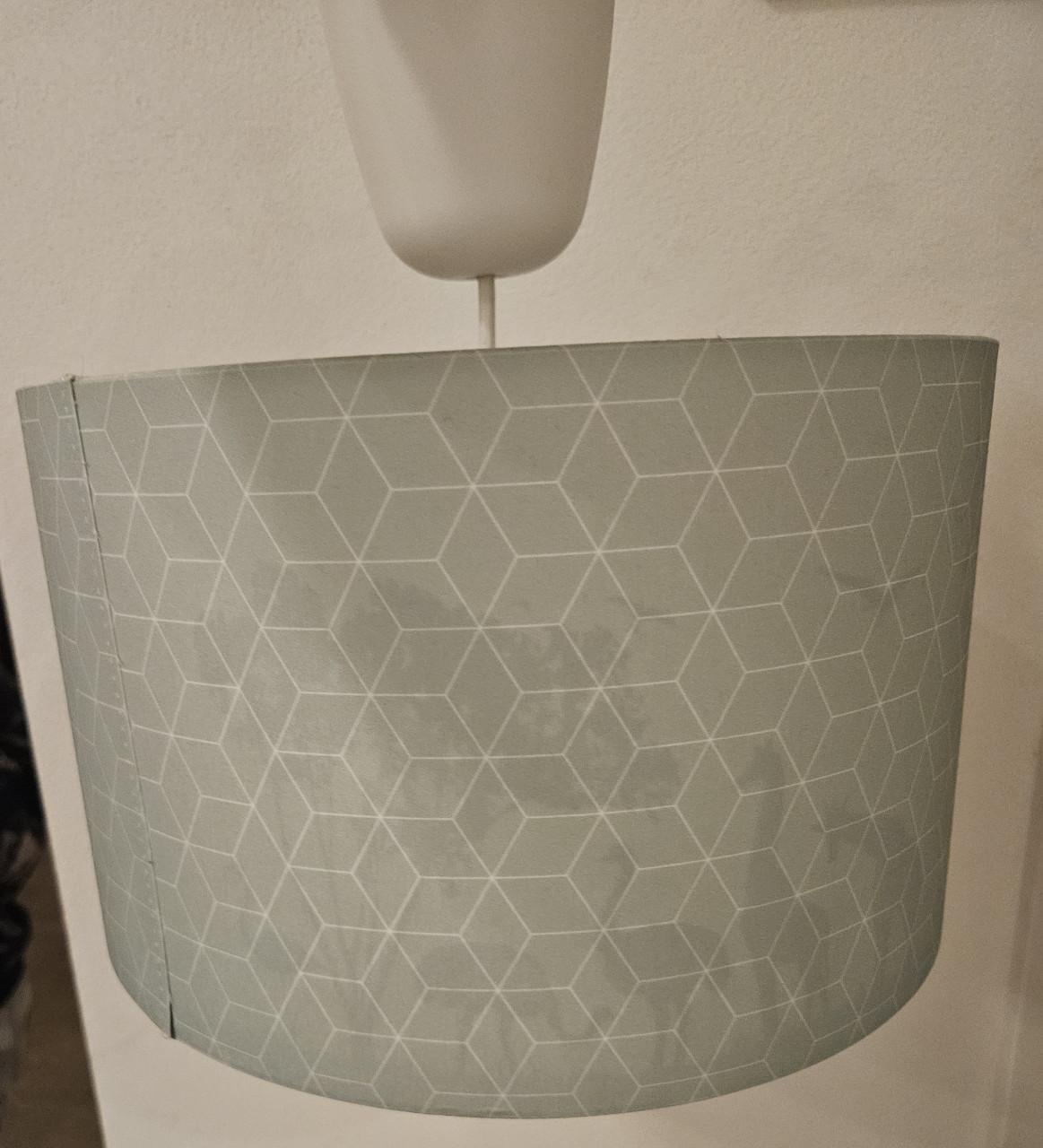 Hanglamp mint groen, dieren. Bijv. voor baby/kinderkamer