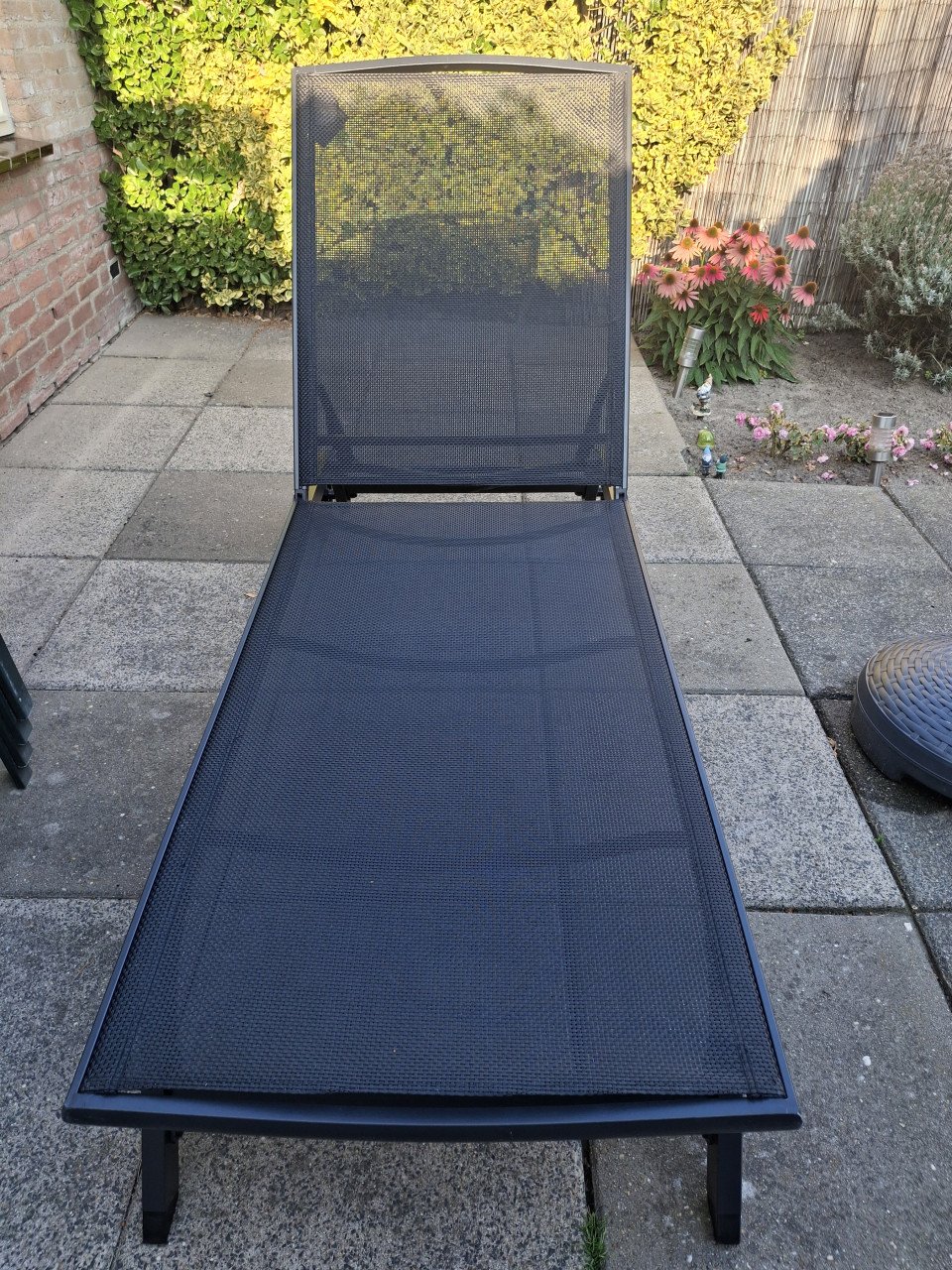Tuin Ligbed-stoel en kussen