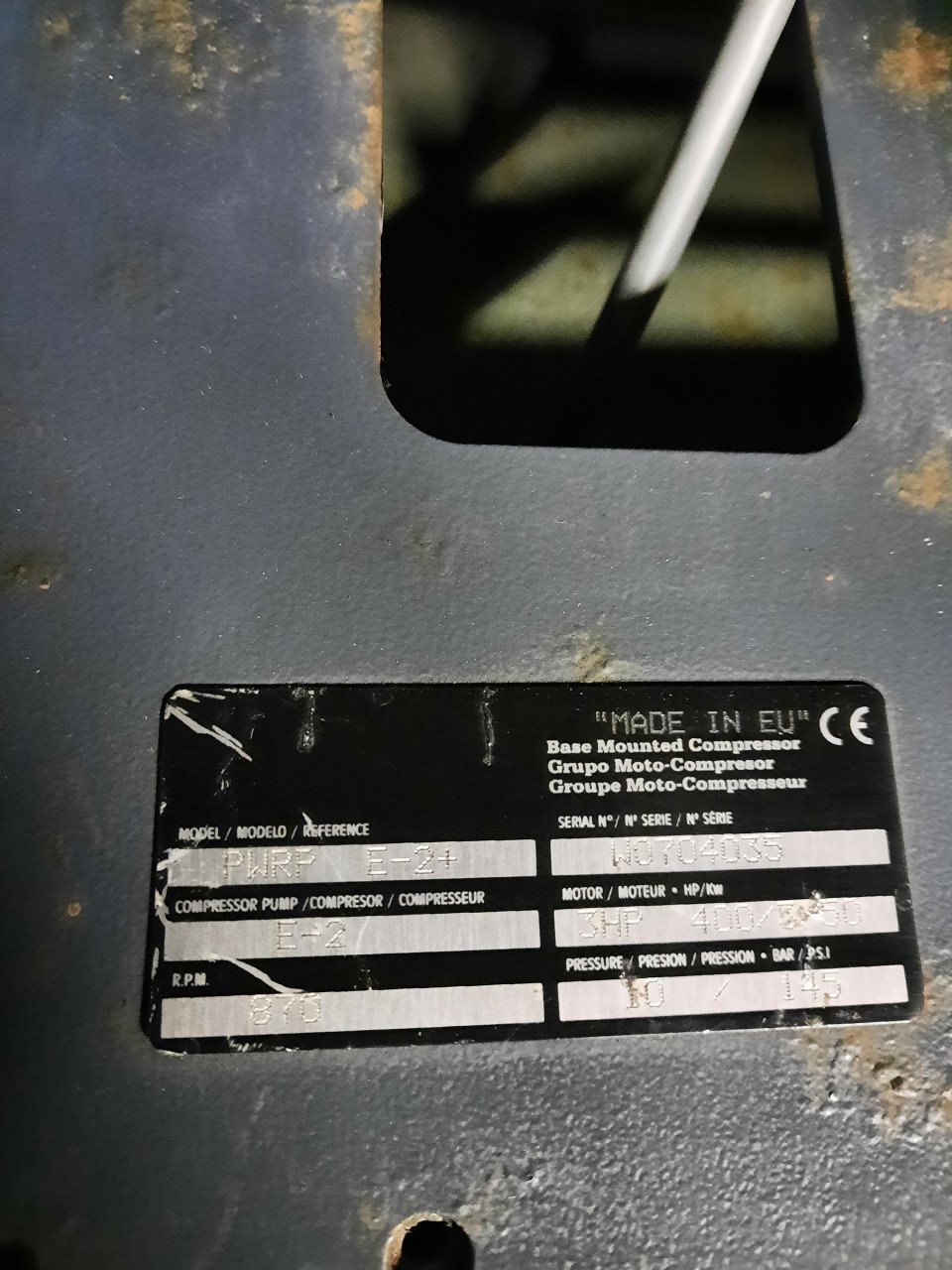 Compressor zgan Creemers 380V 270liter tank
