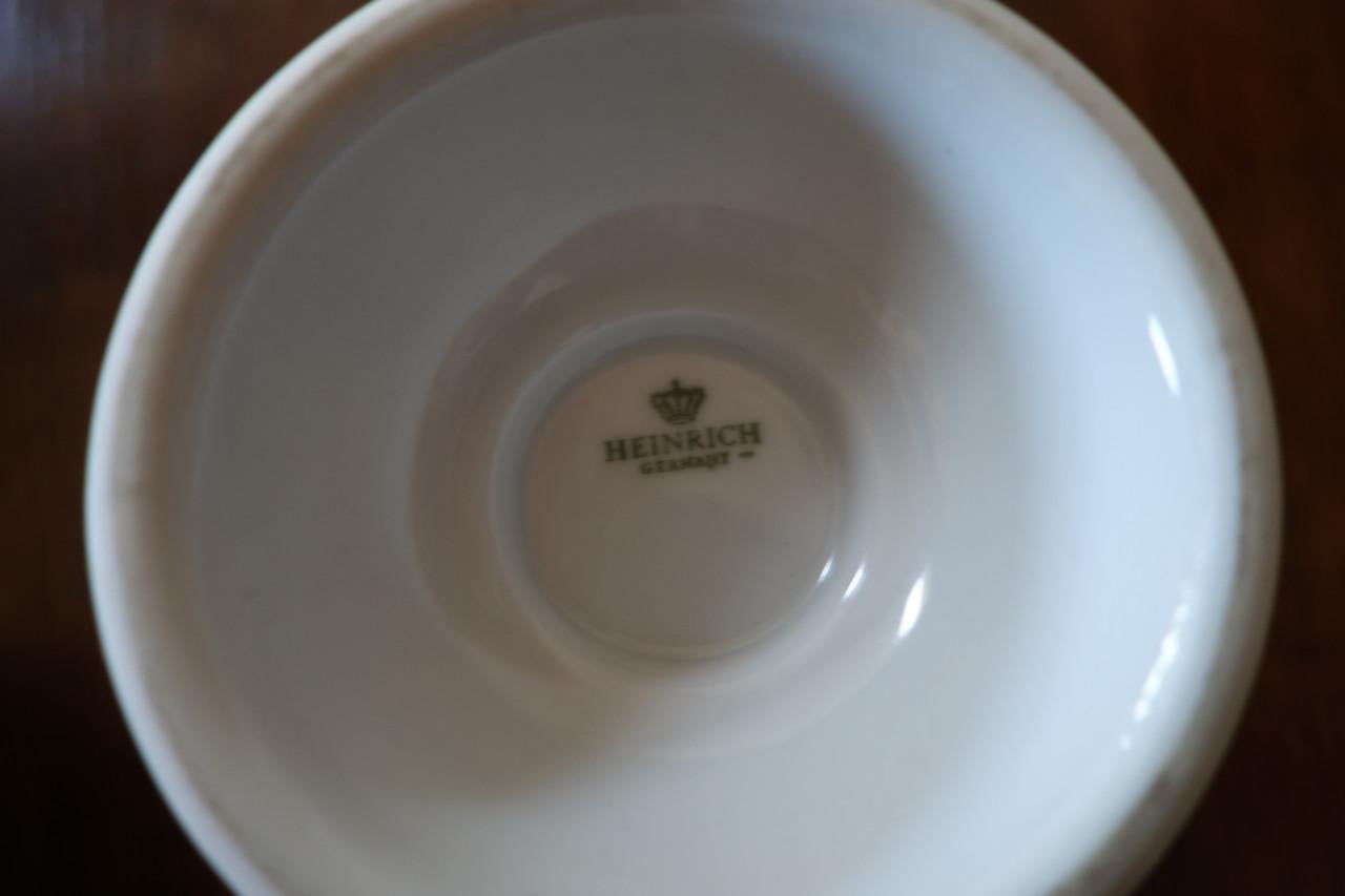 2 Rüdesheimer Kaffee bekers + 3 schotels Heinrich porselein Asbach Uralt