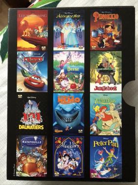 NIEUWE UNIEKE 12 DELIGE MINIE DISNEYFILMSTRIPS IN VERZAMELBOX.