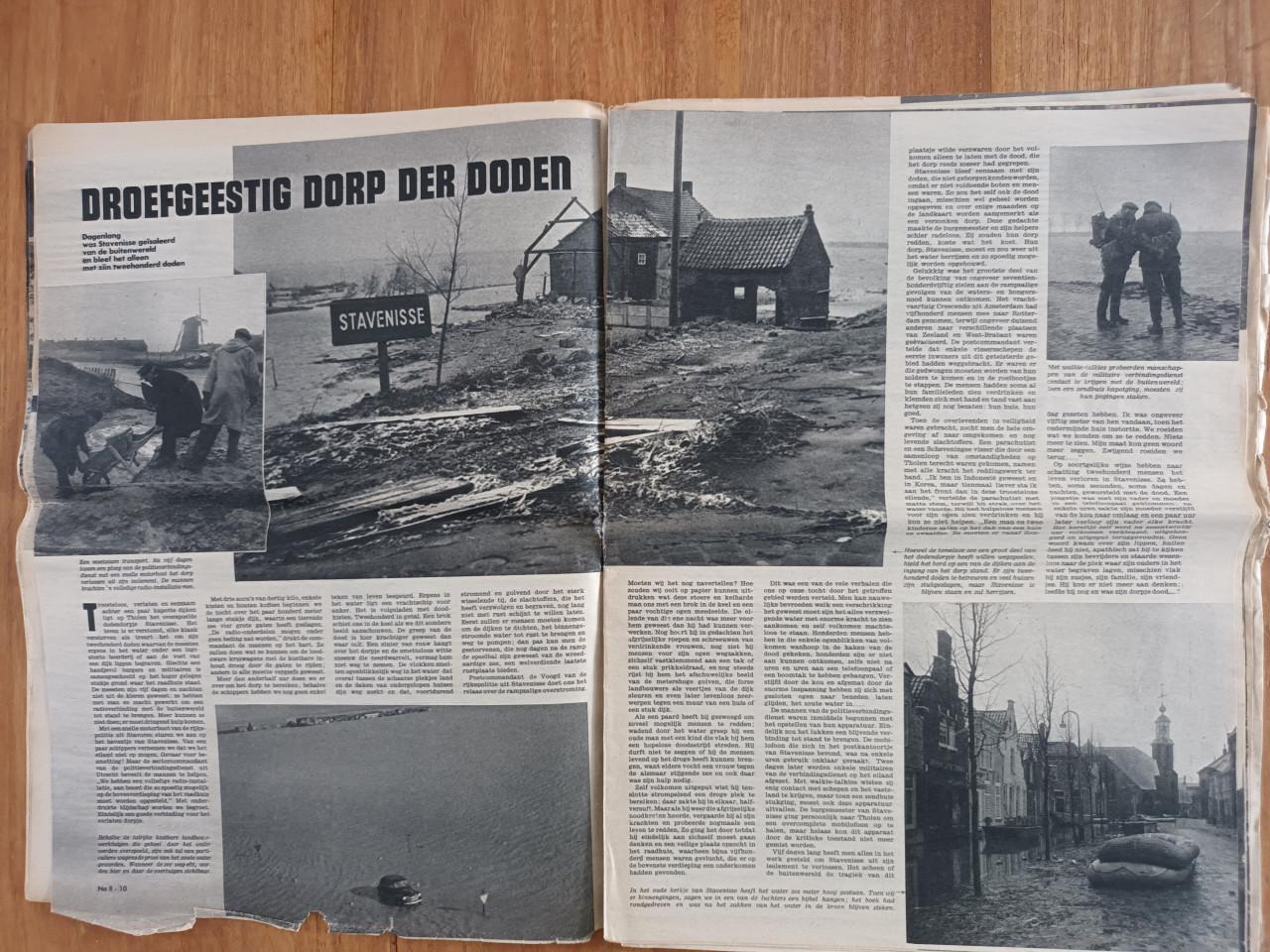 Panorama's, 2 stuks 1953 Watersnoodramp Zeeland