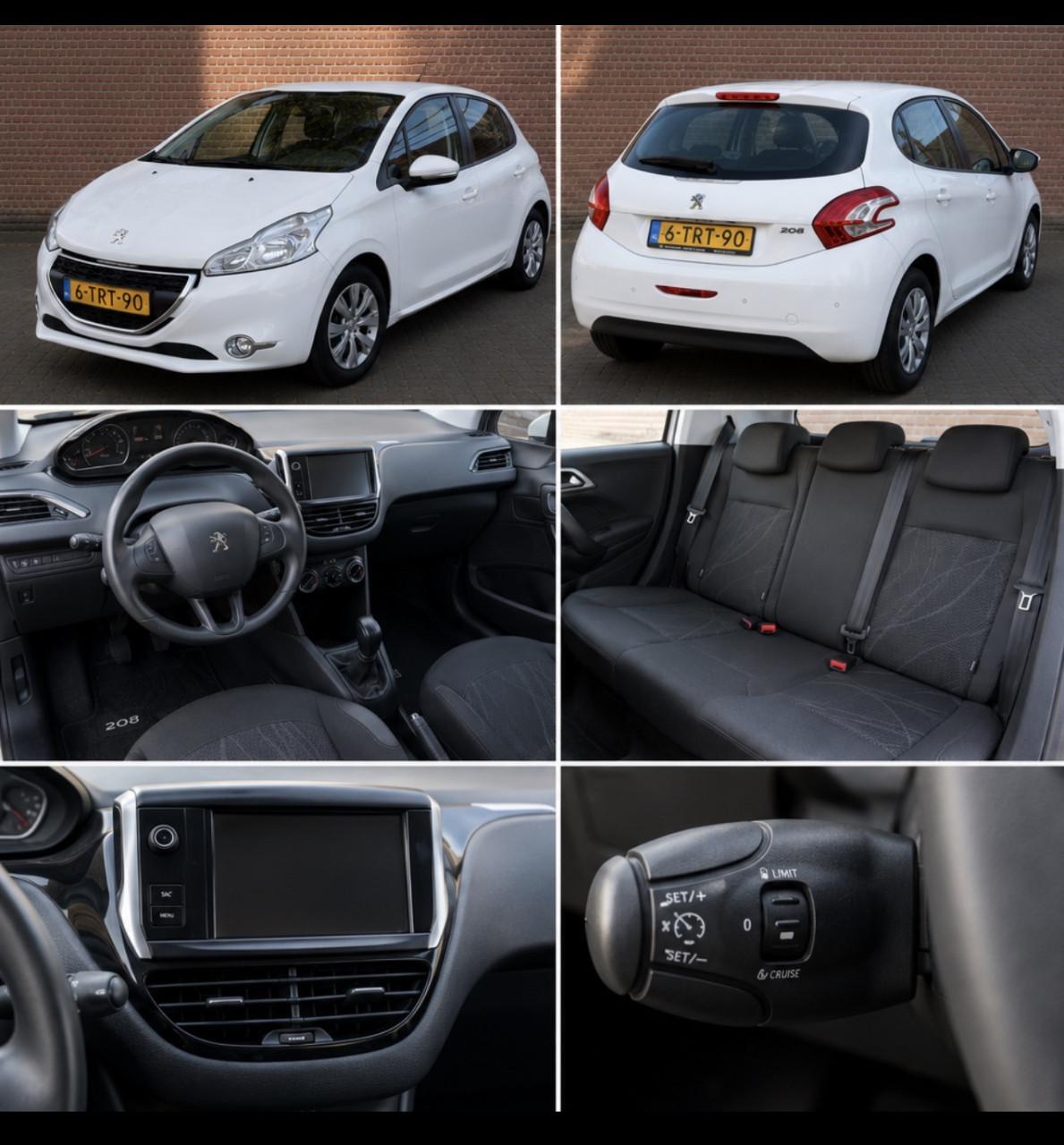 Peugeot 208 WIT zuinige 1.0vti 2014 Airco Cruise Touchscreen