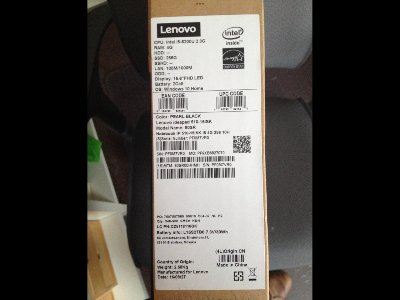 Lenovo laptop Ideapad 510 15,6 inch