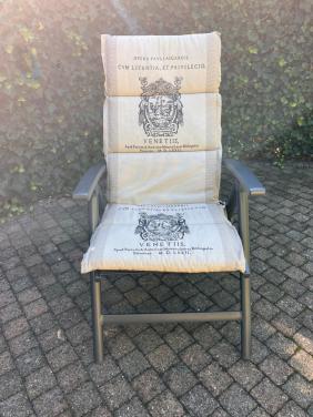 Complete set van 6 Hartman tuinstoelen inclusief 6 bijpassende tuinkussens