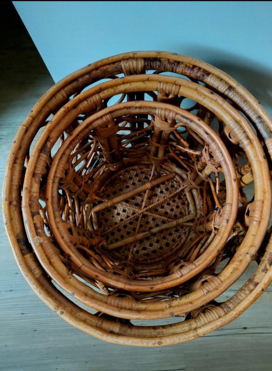 Vintage mimi set bamboe/rotan