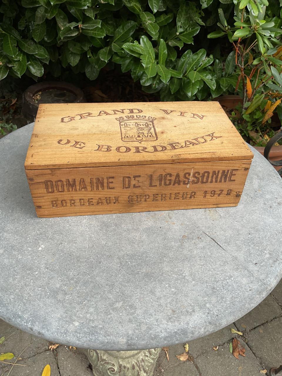 Houten Bordeaux kist 1979