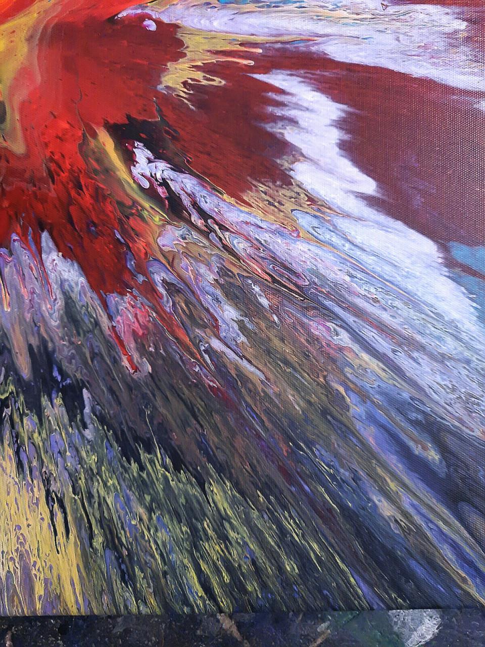 " Flash "  Acrylschilderij van Gia Hung