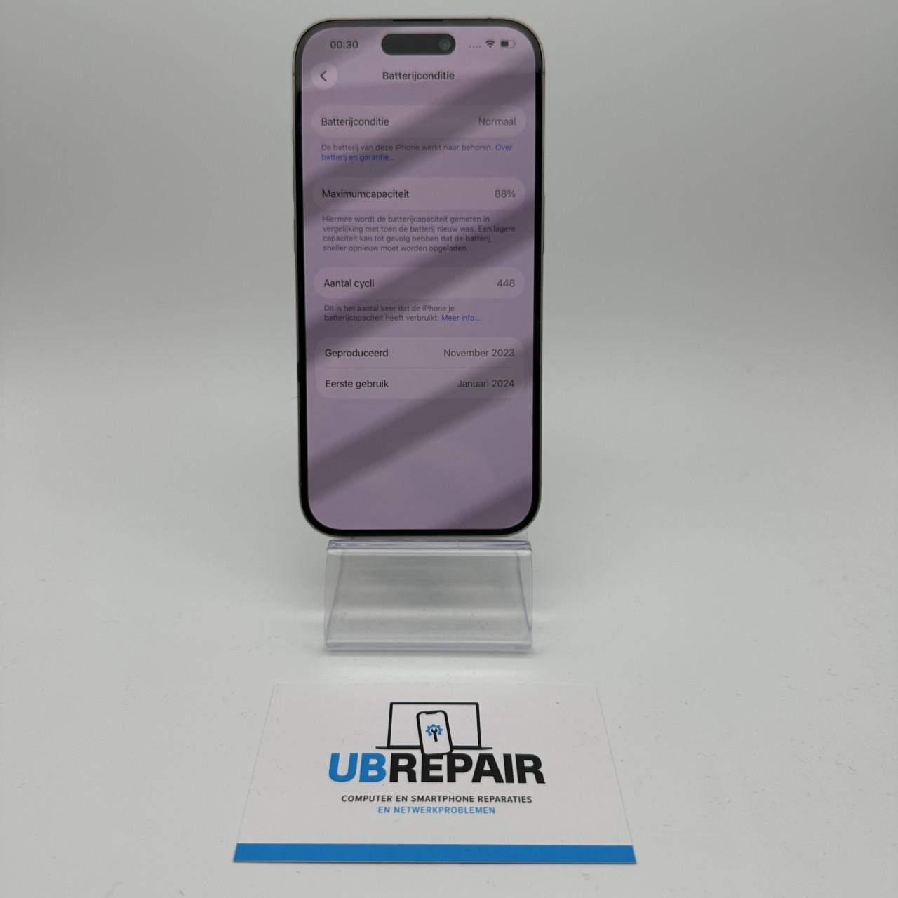 Apple iPhone 15 pro 128 GB naturel titanium