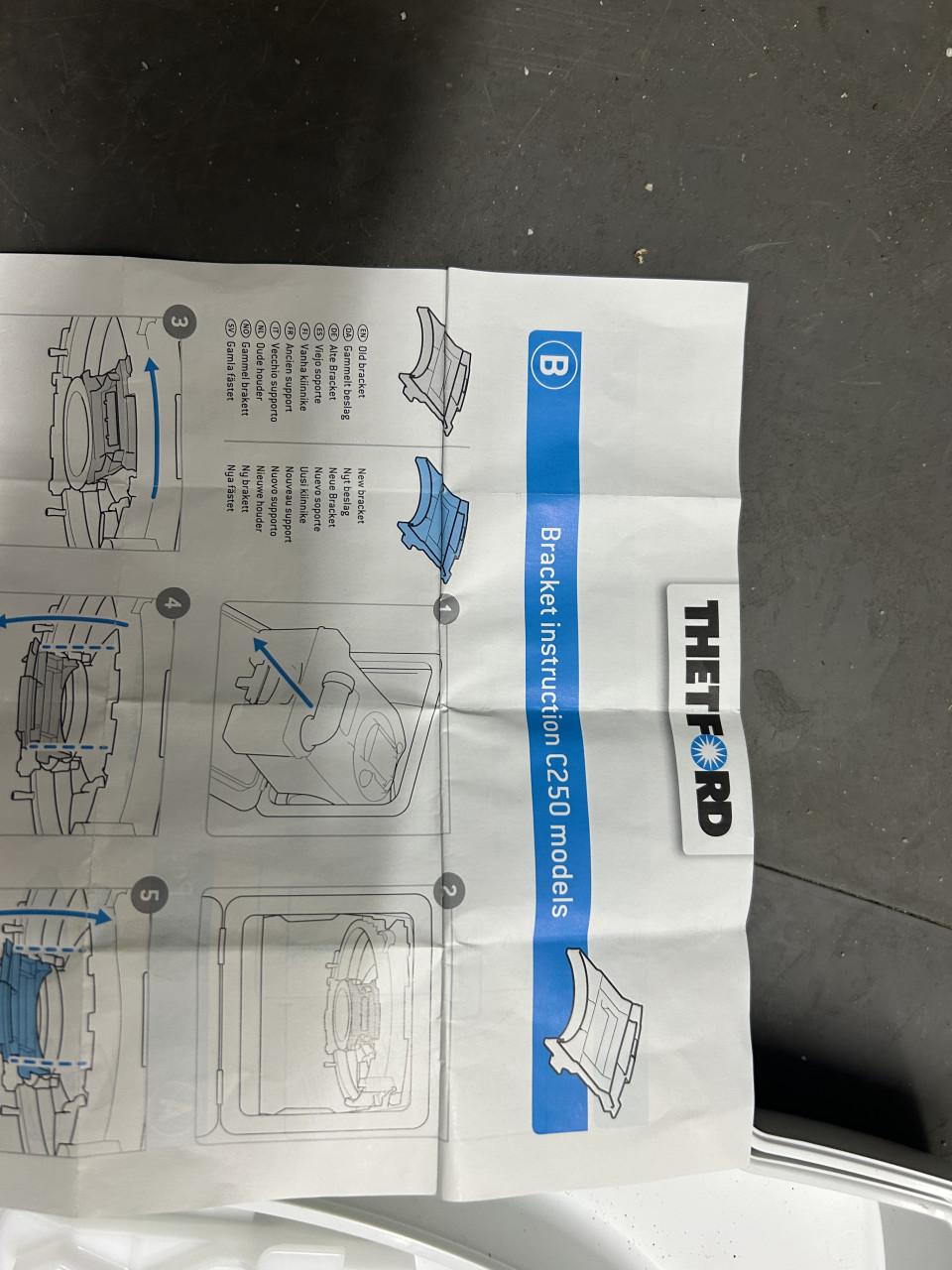 Thetford C250 WC-bril, nieuw