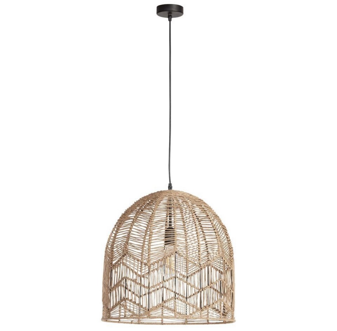 2x Mooie Feronia Gevlochten Jute Hanglampen