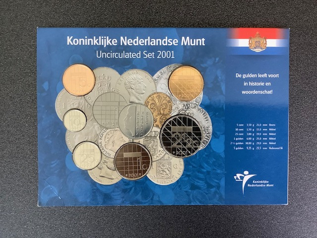 Nederland, UNC jaarset 2000 en 2001.