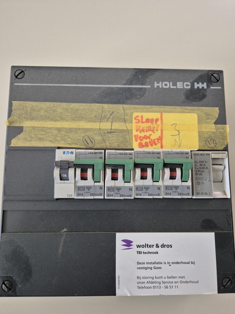 Groepenkasten met ABB automaten