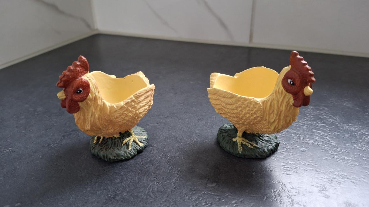 Eierdopjes vintage kip