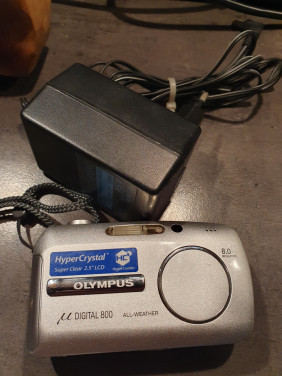 Werkende Olympus mju Stylus 800 - vintage digitale zoom camera....