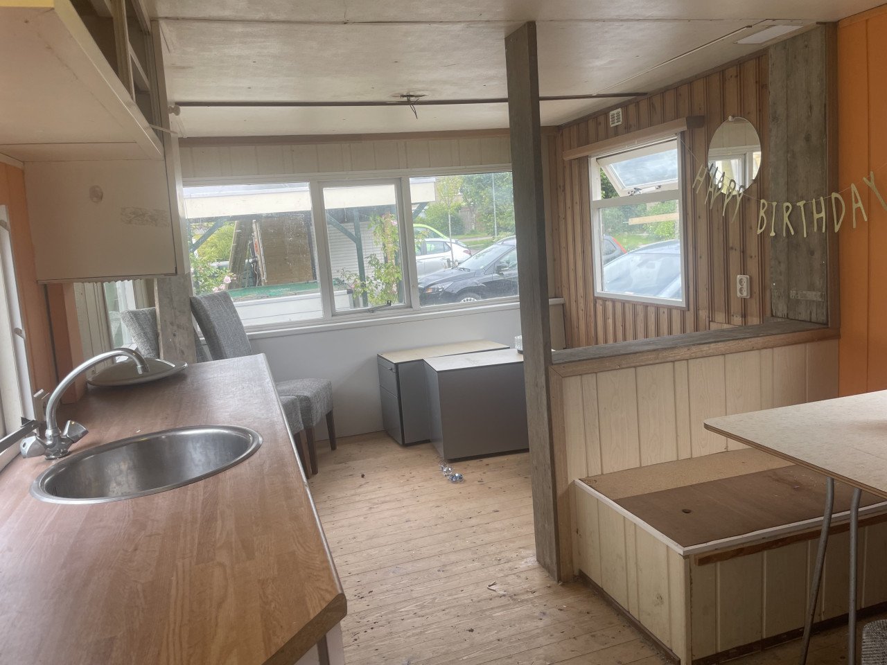 Gratis caravan/bouwkeet