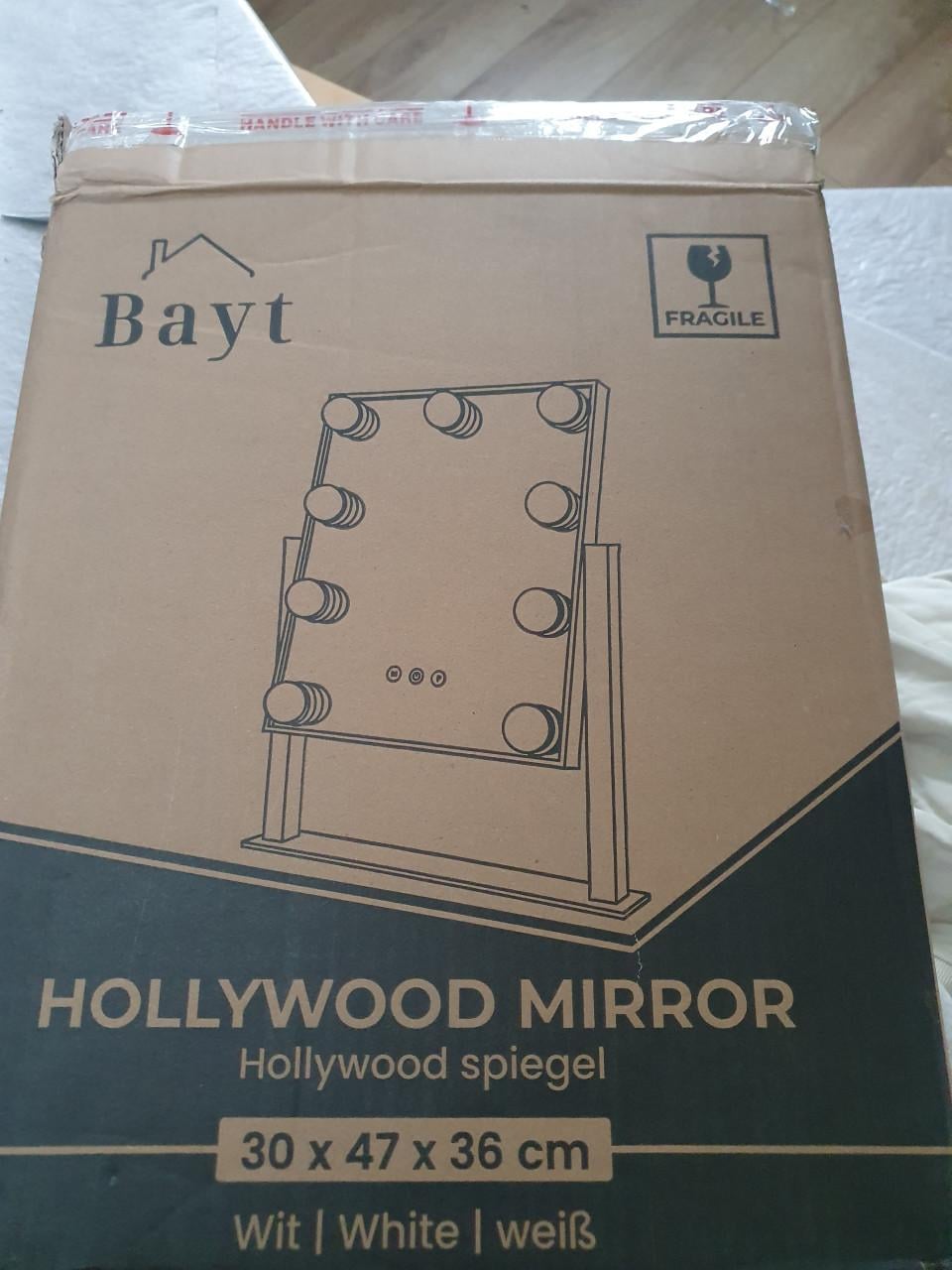 Hollywood Spiegel met licht • Make-up spiegel LED • Dimbaar • 36×30 cm