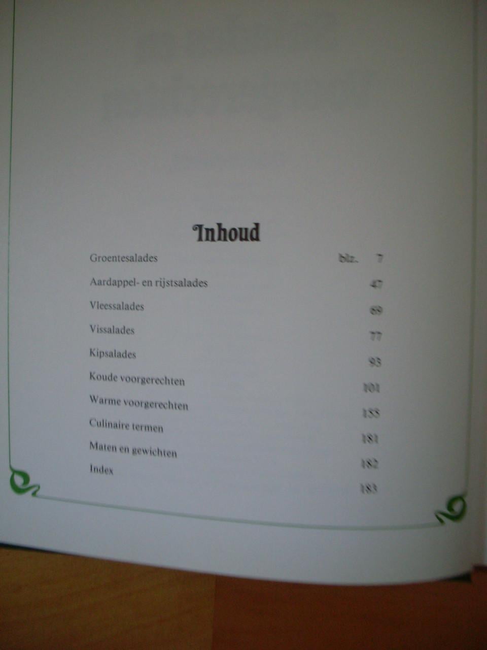 Salades en voorgerechten kookboek