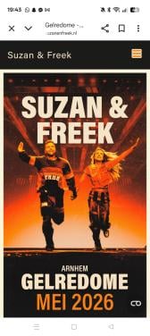 Staanplaats Suzan en Freek zondag 24 mei 2026