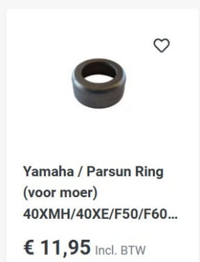 Originele Yamaha Bush onderdeel buitenboordmotor 40 / 50 HP 4-Cyl. Carb