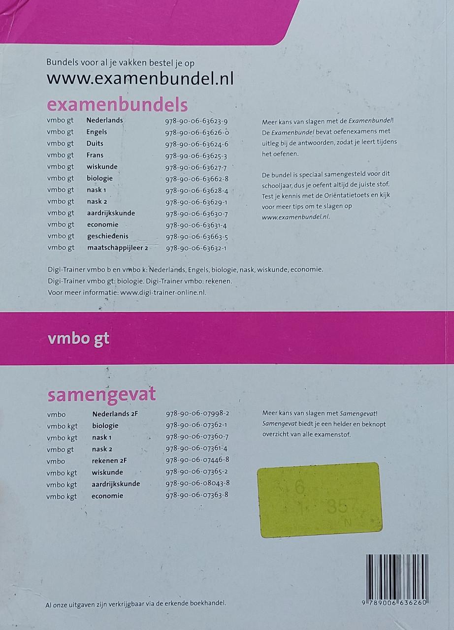 EXAMENBUNDELS VMBO-gt – diverse vakken