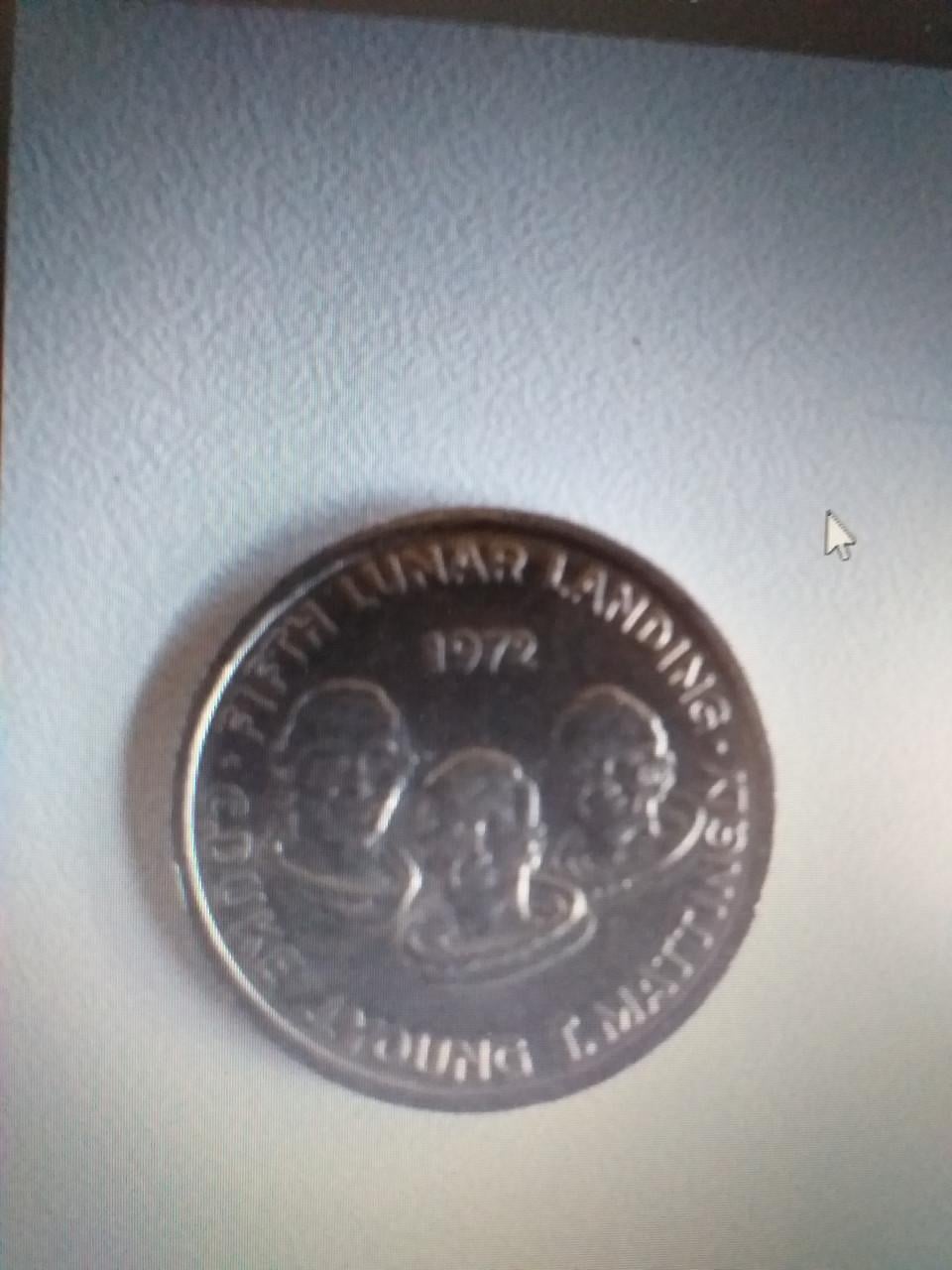 Penning landing Apollo 16 jaar 1972