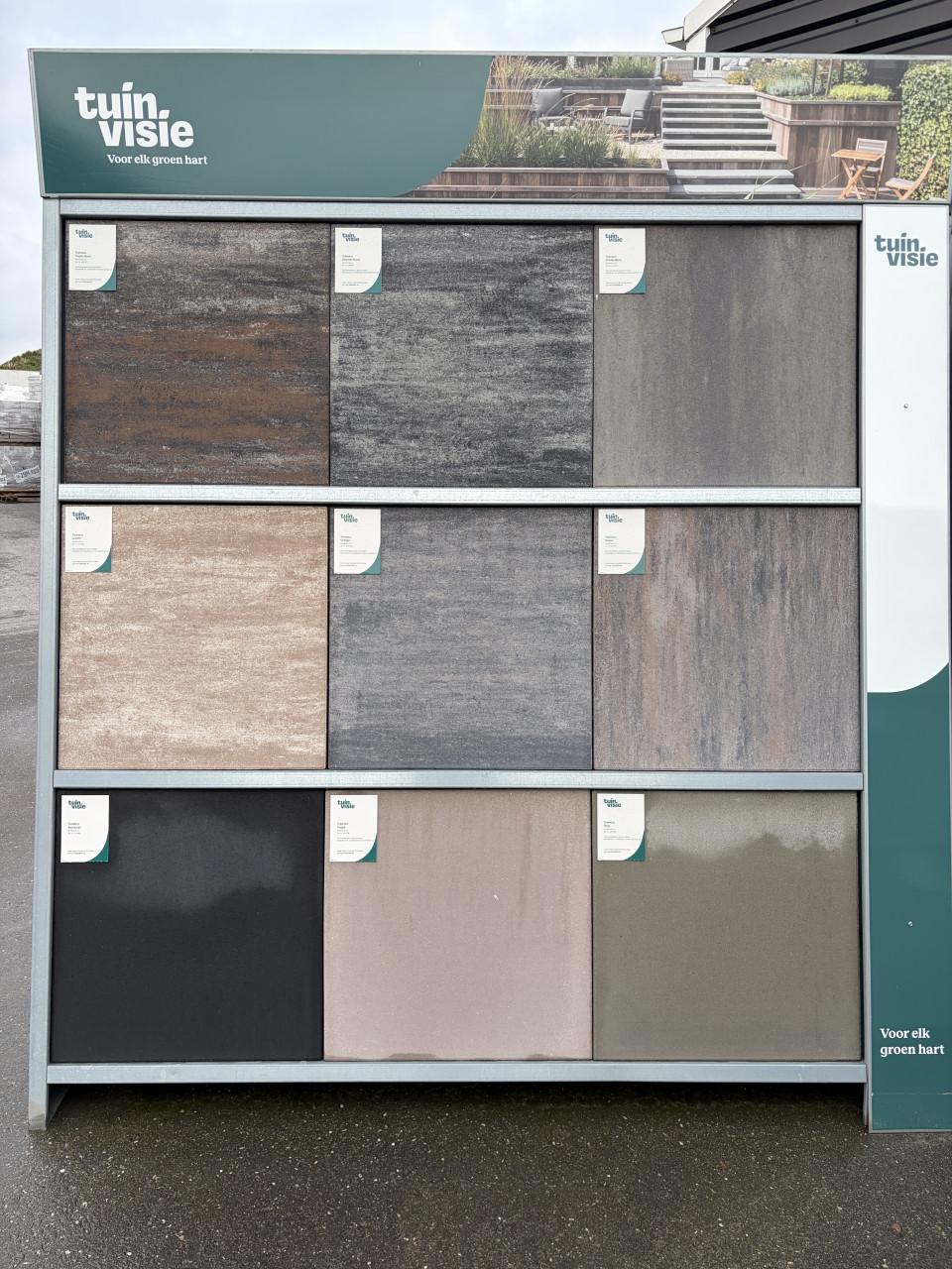 Aanbieding in betontegels 60/60x4