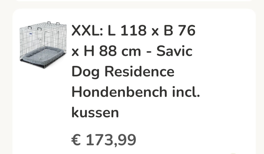 Nieuwe honden of kitten bench met kussen
