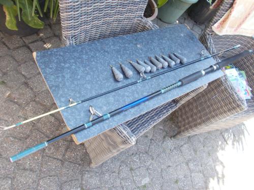 Tweedelige boothengel "Shakespeare  SEASWELL"240 cm