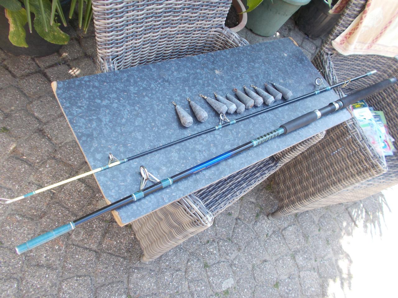 Tweedelige boothengel "Shakespeare  SEASWELL"240 cm