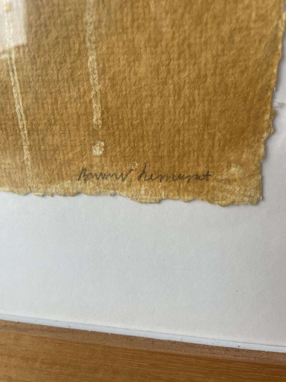 Ets gesigneerd Bernard Remusat ingelijst schilderij