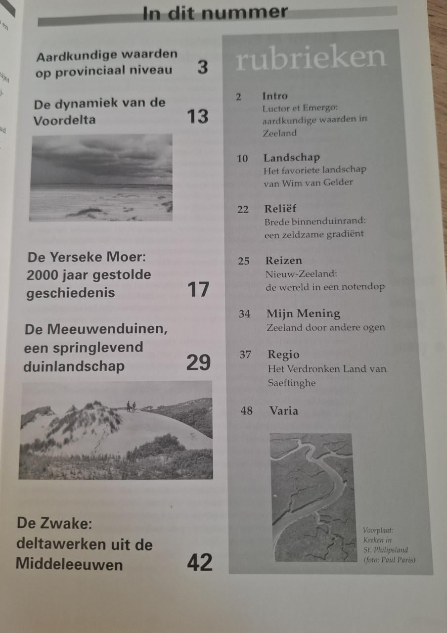Aarde & Mens, themanummer: Aardkundige waarden in Zeeland