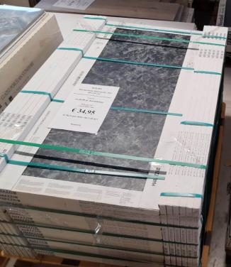 3030-404 Marmerlook tegels, donker blauwgrijs, 60x120 cm, van € 73,21 voor